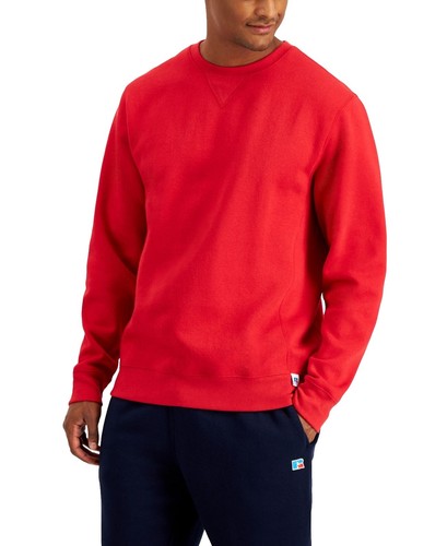 Sweat à Capuche Homme Russell Athletic – Grand Pull Rouge, Idéal Pour L’échauffement Ou La Gym