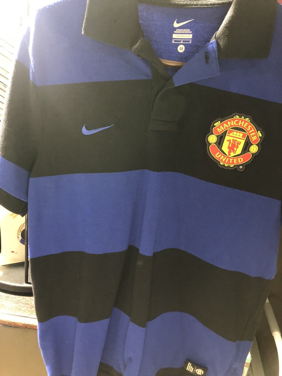トップス Nike mancity polo shirt navy y2k Vtg Y2K Nike Manchester City Football Soccer Polo T-Shirt