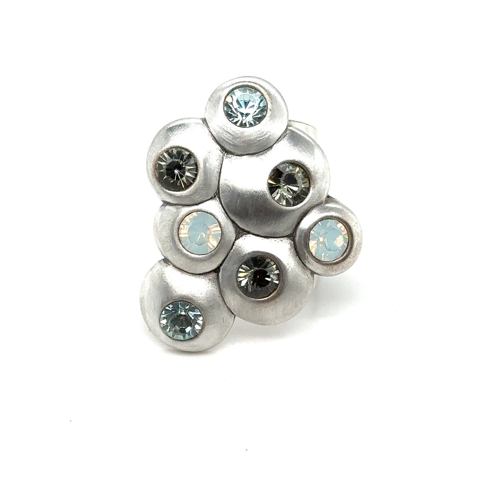 Danon Designer Custom Ring With Colored Crystal S… - image 1