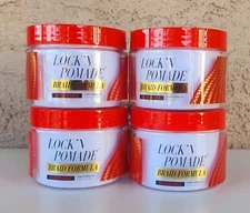 4 PK EBIN NEW YORK LOCK'N POMADE MEDIUM HOLD Braid Formula 6.35 OZ ALOE VERA