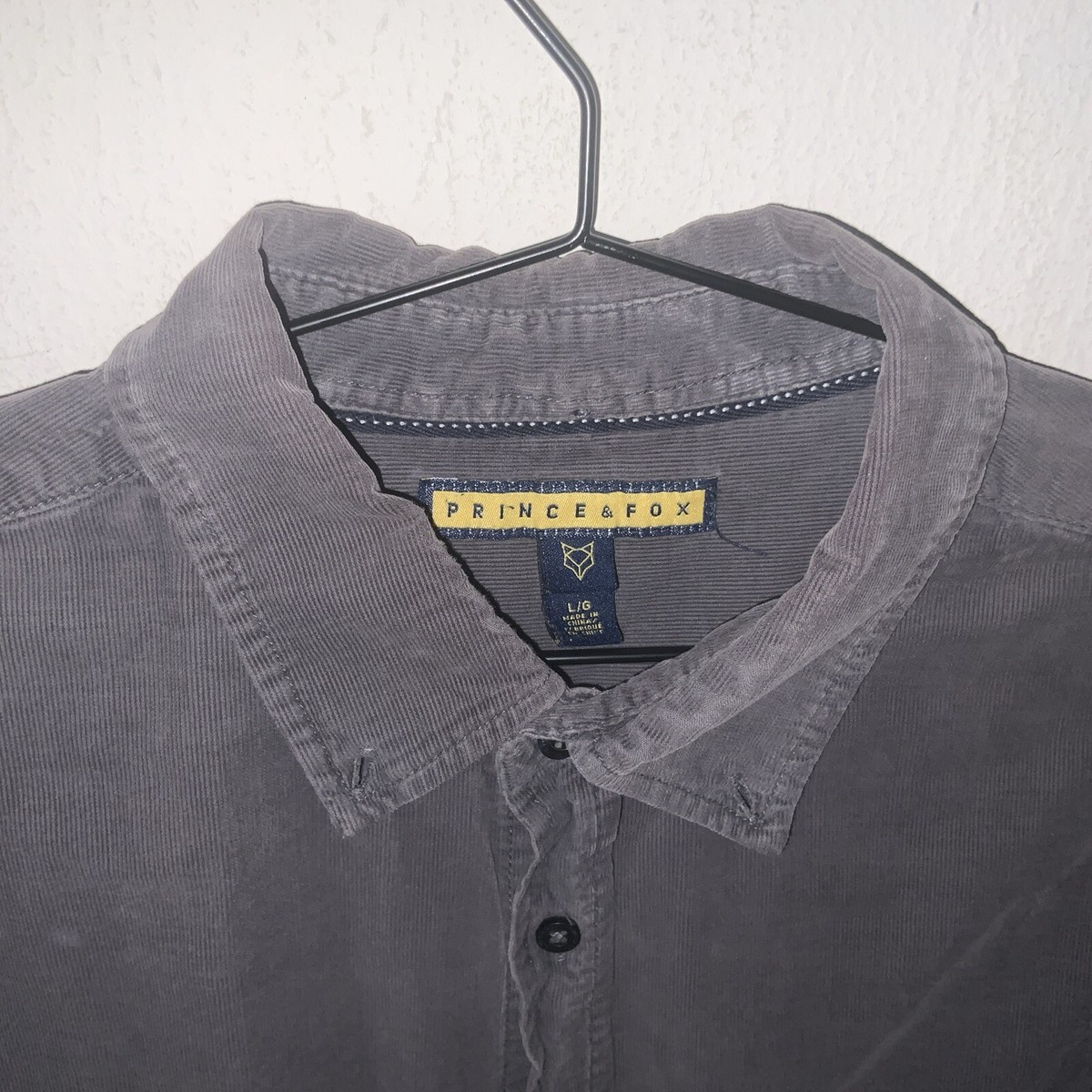 トップス 60's Prince  Corduroy Lace Up Shirt s-l400.jpg