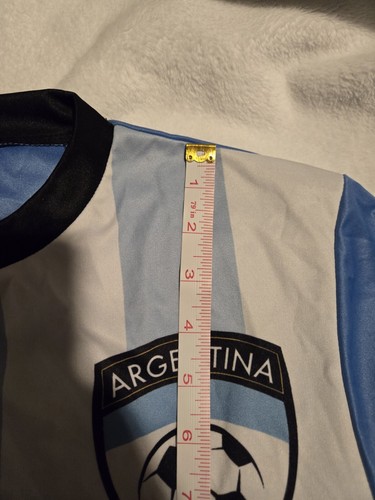 Camiseta de fútbol de la Selección Argentina #10 talla mediana azul blanco - Imagen 5 de 10