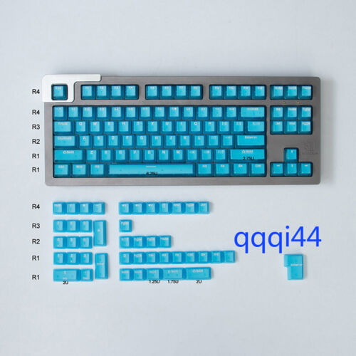ABS Character Translucent Keycap OEM Profile Lucency 132PCS/Set for MX Keyboard - Picture 10 of 27