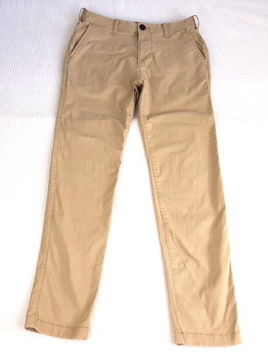 Hollister California Men's Khaki Pants Sz 28 x Act 28 Epic Flex Skinny Chino Tan