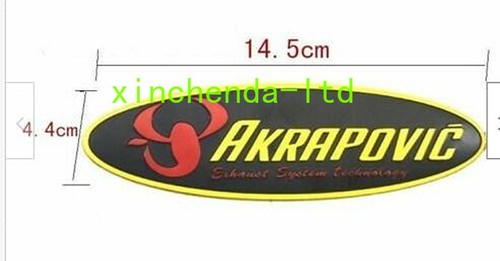 1X Motorcycle AKRAPOVIC Sticker Exhaust Pipe Heat resistant Decal Emblem Sticker - Picture 2 of 3