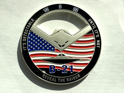Northrop Grumman B-21  Reveal the Raider  RARE Coin | Edwards AFB B-52, B-2, B-1