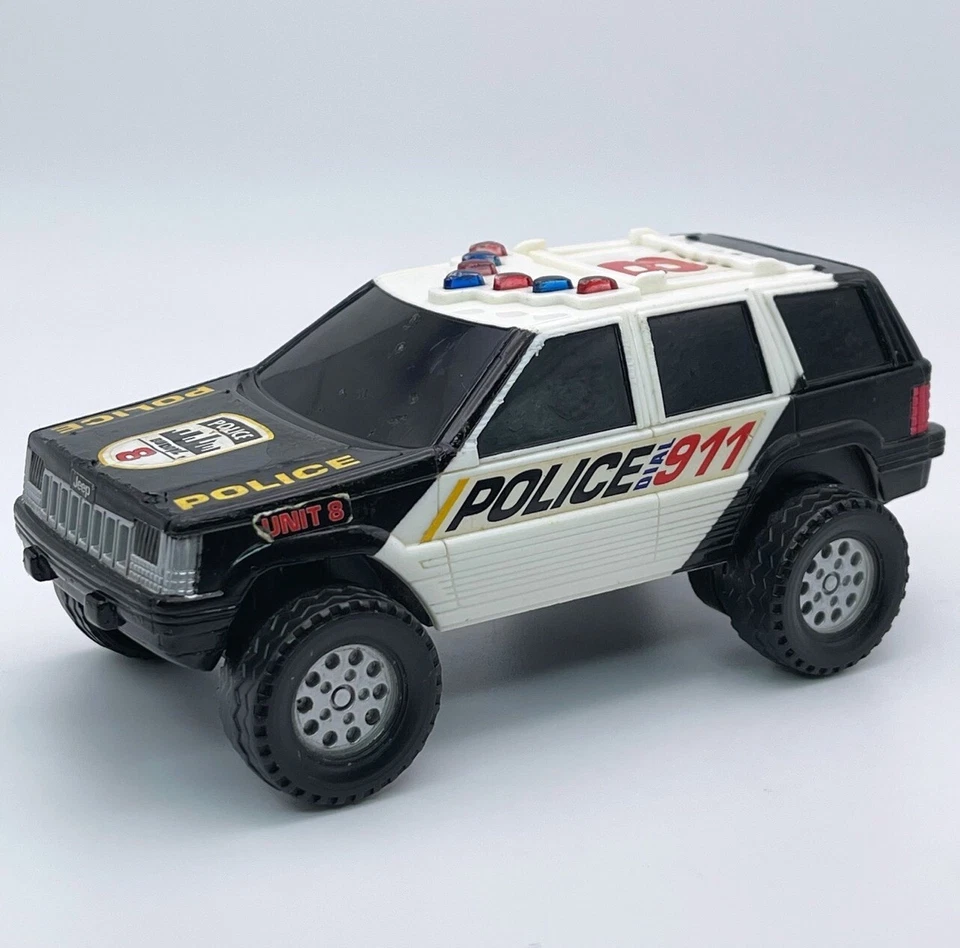 1996 Empire Buddy L Police Jeep Grand Cherokee 5.5” Battery Power Lights/Sounds - Image 4 of 4