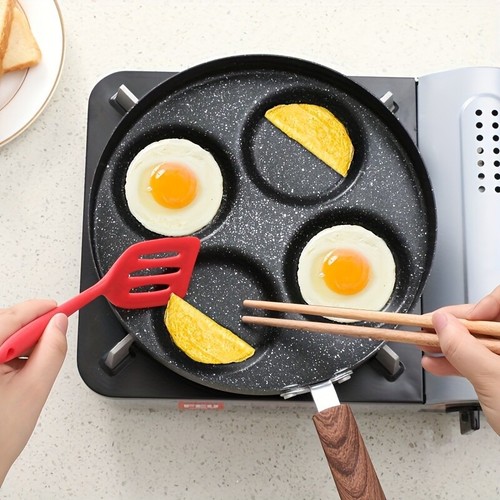 4-pole fried egg non stick frying pan, barbecue breakfast cooking pot - Picture 6 of 8