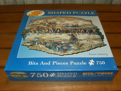 Bits and Pieces The Last Supper 750 Pc Jigsaw Shaped Puzzle (2004) Ruane Manning