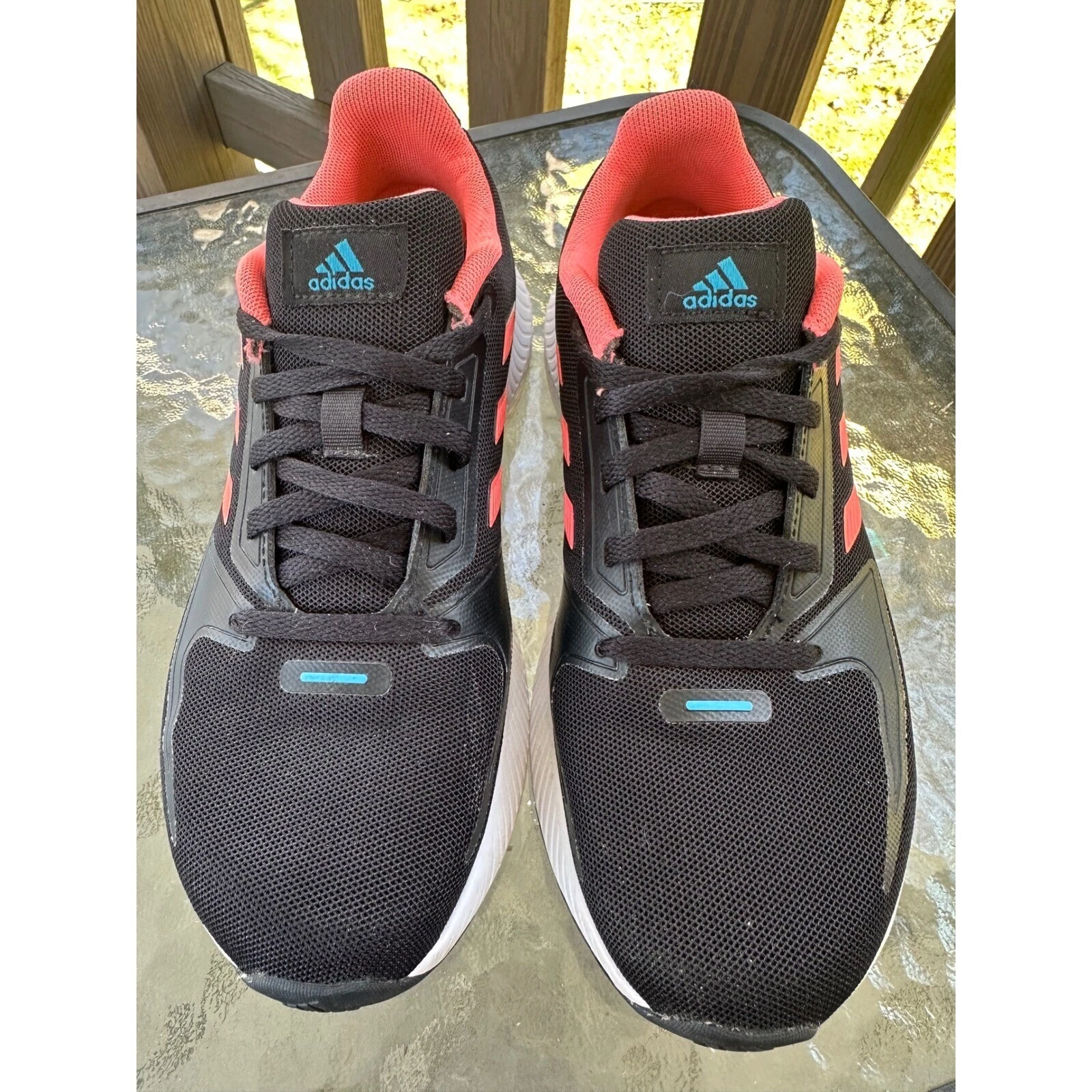 Scarpe da corsa Adidas Runfalcon 3.0 ammortizzate leggere nere rosa taglia 5