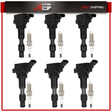 6* Ignition Coils & Spark Plugs For Kia Telluride 2020-23 Genesis G80 17-20 3.8L