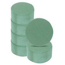 Floral Foam Block Round 3 x 1.5 Inch Dry or Wet Flower Foam Bricks for Flower...