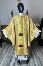 GOLD VESTMENT CHASUBLE & STOLE GO0009