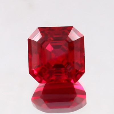 16 Ct Natural Red Ruby Stunning Asscher Cut Certified Loose Gemstone