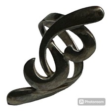 925 STERLING SILVER OPEN SWIRLY DESIGN RING BAND SIZE 6