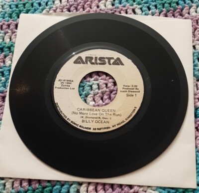 Billy Ocean Jamaica import 45 1984 Caribbean Queen (No More Love On The Run) vg