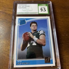 Sam Darnold 2018 Panini Donruss Rated Rookie CSG 9.5 gem mint