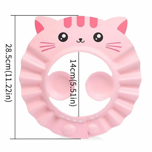 Kids Bath Hat Adjustable Baby Bathing Shower Cap Ear Protection New - Picture 8 of 12