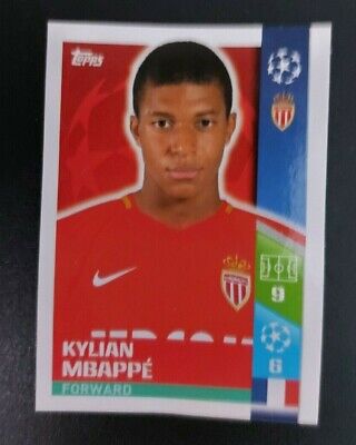 STICKER 248 KYLIAN MBAPPE ROOKIE CHAMPIONS LEAGUE 2017/18