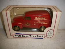 NEW ERTL 1950 Panel Truck Bank Budweiser Champion Clydesdale Horses Die Cast