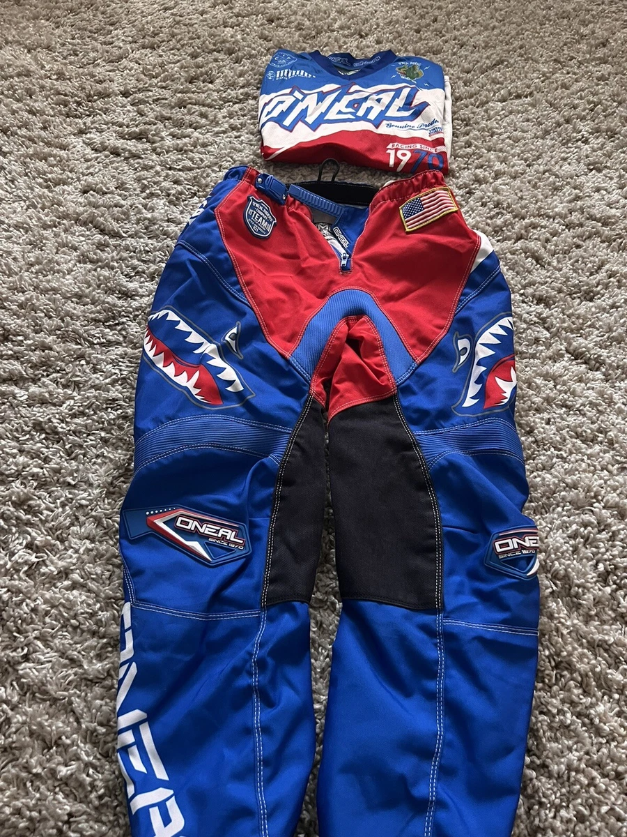 O Neal Element Motocross Pants Size Youth 28 matching shirt size Kids Large
