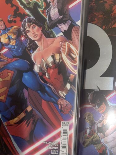 DC All In Special 2 Book Lot: Sampere Foil Variant & Regular Cover w/ JLA Card - Picture 8 of 24