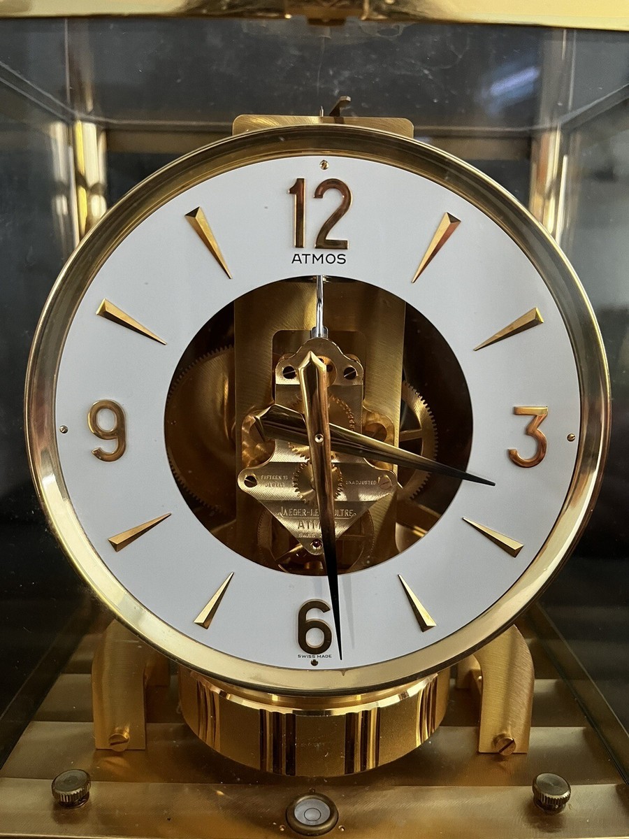 Jaeger-LeCoultre Atmos 置時計 ゴールド Atmos Clock Jaeger Lecoultre GOLD 15 Jewels Unadjusted Swiss