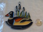 Mallard Duck Stained Glass Style Sun Catcher 3" W/Window Cling Sticker. New