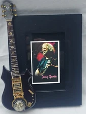 Vintage Jerry Garcia Grateful Dead Tiger Tribute Mini Guitar Picture Frame 7"×9"