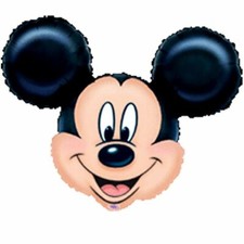 Mickey Mouse Supershape Foil Mylar Balloon 1ct 35-inch, Fill w/ Helium or Air