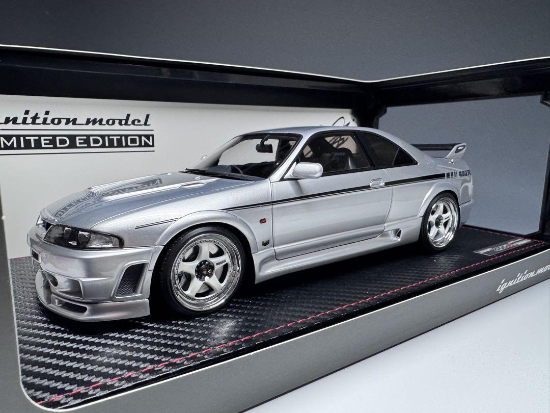 ignition model IG2251 1/18 Nismo R33 GT-R 400R Silver With ignition model IG2251 1/18 Nismo R33 GT-R 400R Silver With
