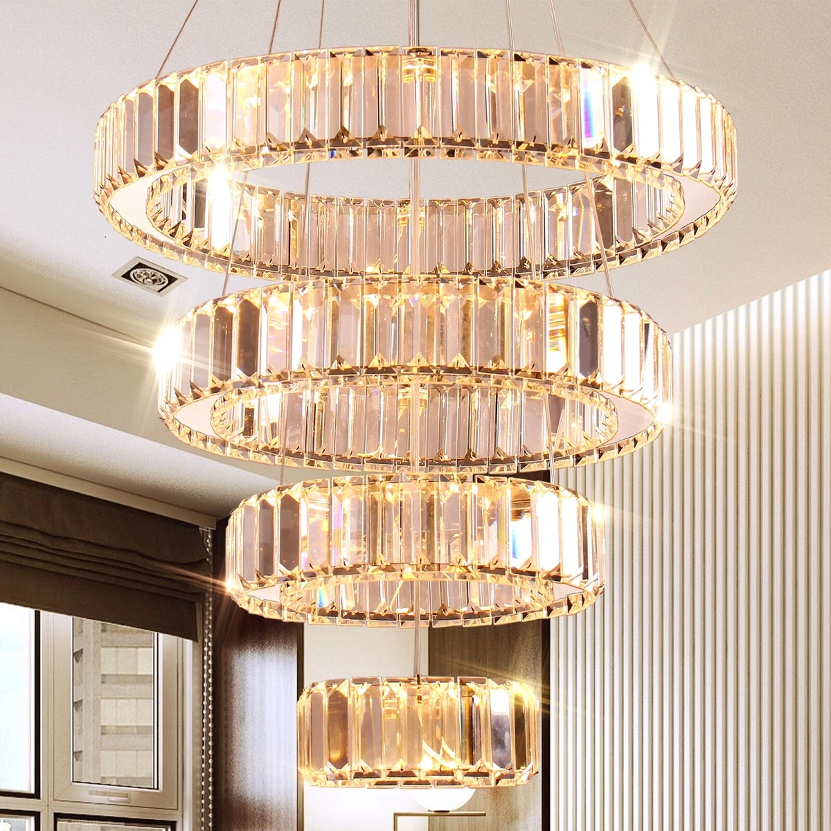 RUIBOOXIN Modern LED Chandelier 1 Ring 19.7in Pendant Lighting for Kitchen  Island 50W Dimmable LED Pendant Ceiling Light Gold Hanging Light with  Remote for Kitchen Dining Room Bedroom Living Room - Amazon.com