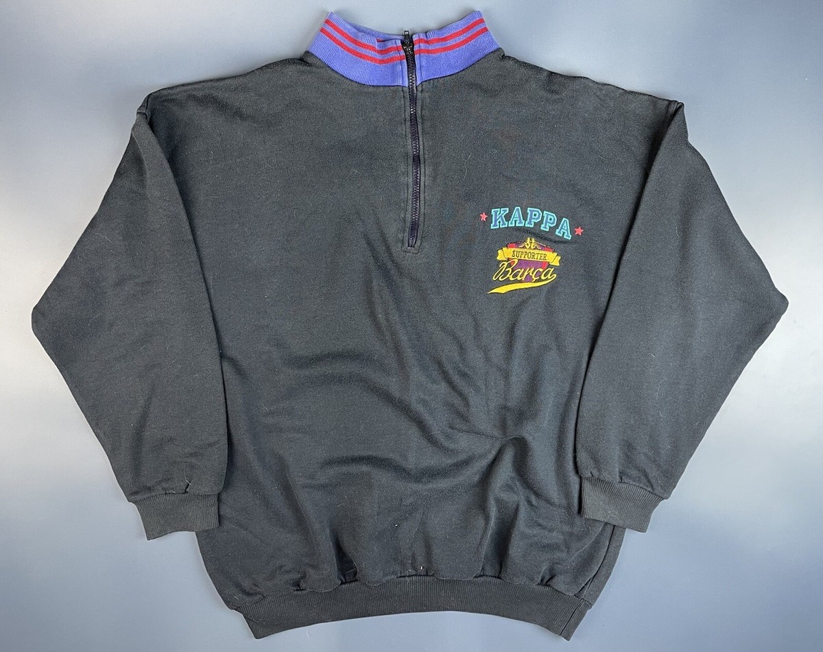 BARCELONA 1990'S TRAINING FOOTBALL SWEATSHIRT VINTAGE KAPPA SHIRT