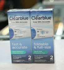 Lot of 2:Clearblue Flip  Click Pregnancy Test Set of 2 Foldable Exp 02/24