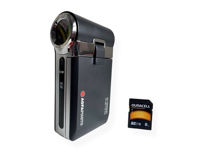 AgfaPhoto DV-5000HD Pocket Camcorder   HD Video, 5MP, 2.4  LCD, & 8GB SDHC Retro