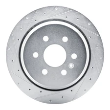 For Chevy Colorado 21-22 Brake Rotor eLINE Drilled & Slotted 1-Piece Rear Driver