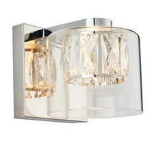 Image of Wall Light Silver Verina Polished Chrome Endon 76521