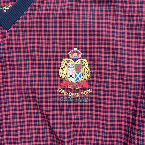 Vintage 2000 St Andrews Golf Old Course Jacket XL Tartan Plaid Windbreaker 129th - Picture 6 of 13