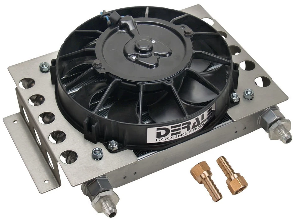 Derale DER13750 Plate and Fin Type Aluminum Fluid Cooler and Fan Universal  - Image 3 of 4