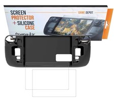 Steam Deck Screen Protector and Case Bundle - 2x Glass Screen Protectors and 2x