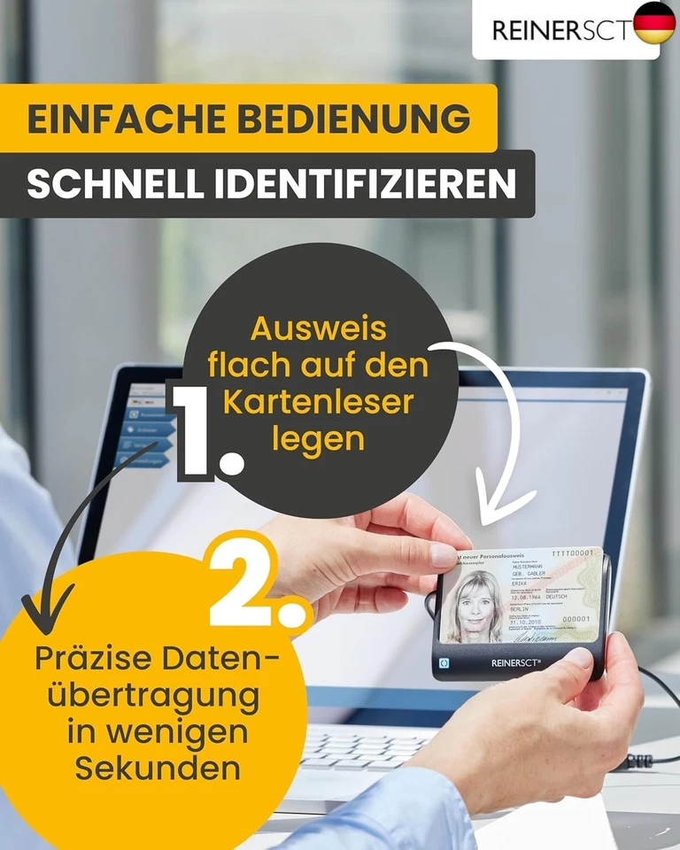 REINER SCT cyberJack RFID Chip-Kartenleser basis | Für den neuen - Bild 3 von 4