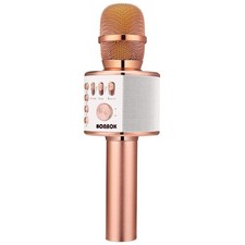 Wireless Bluetooth Karaoke Microphone - Rose Gold