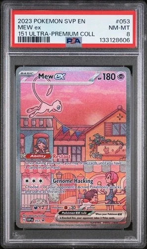 Pokemon Mew ex 151 Ultra-Premium Coll. Full Art Promo SVP EN 053 PSA 8