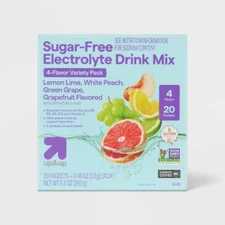 Sugar Free Hydration Supplement Powder - Variety Pack - 9.2oz/20ct - up&up™