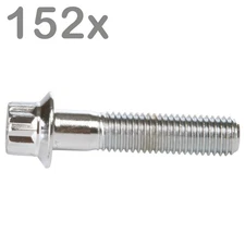 152  split rim bolts M7x32 Steel chrome for BBS Rial Schmidt O.Z. Dynatech Carli