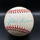 HANK AARON AUTHENTIC SIGNED AUTOGRAPHED OFFICIAL MLB BASEBALL, BRAVES BREWER HOF
