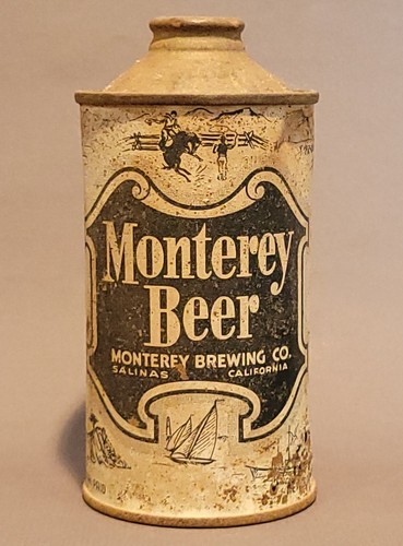 *RARE!* 1930's  MONTEREY CONE TOP BEER CAN Salinas, California