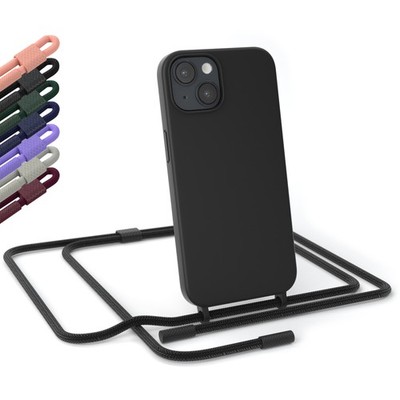 EAZY CASE für Apple iPhone 14 Hülle mit Band verstellbar wechselbares Backcover