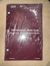 IBM Wheelprinter Model 5216 Guide To Operatio...