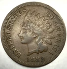 1882 Indian Head Cent Penny ~ VG Very Good Condition ~ 1c US Coin - 2570